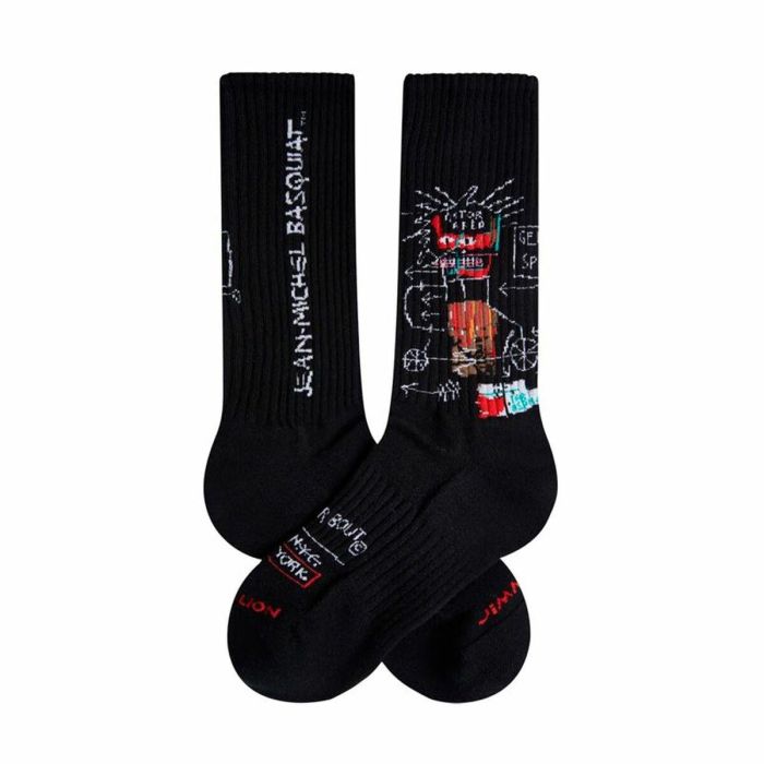 Calcetines Jimmy Lion Basquiat Gem Spa Negro 36-40