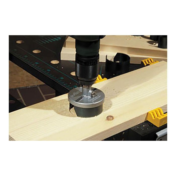 Wolfcraft Sierra de corona con broca central de 8 mm y 7 sierras Ø25/32/38/45/50/56/62 mm 1