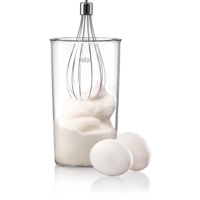 Batidora de mano BRAUN con picadora de tortillas - MQ3025WH - Blanco y Azul 1 Batidora de mano BRAUN con picadora de tortillas - MQ3025WH - Blanco y Azul 1