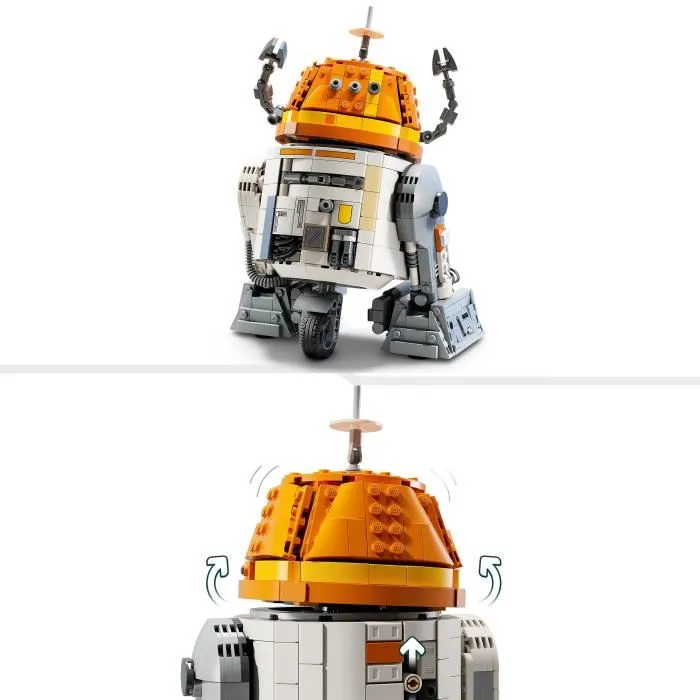 Lego Star Wars Set de Construcción Ahsoka y el Droide Astromecánico Chopper (C1-10P) 75416, a partir de 10 años 2