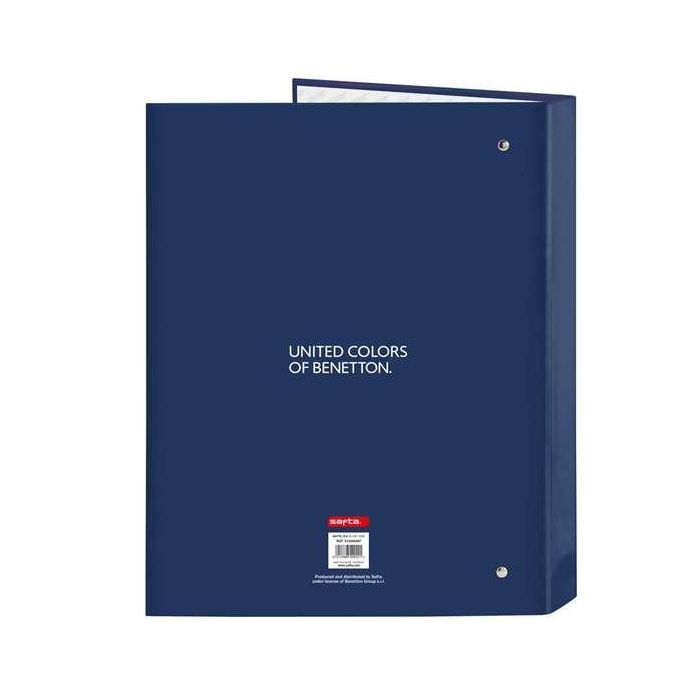 Carpeta de anillas Benetton Cool Azul marino A4 26.5 x 33 x 4 cm 1 Carpeta de anillas Benetton Cool Azul marino A4 26.5 x 33 x 4 cm 1