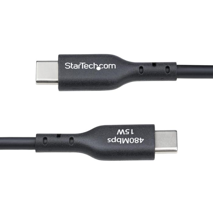 Cable USB Startech USB2AC2MNC Negro 2 m