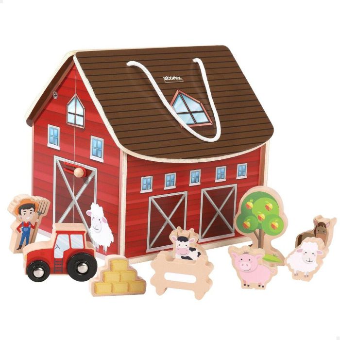 Playset Woomax Granja 9 Piezas 4 Unidades 19 x 18 x 19 cm 6 Playset Woomax Granja 9 Piezas 4 Unidades 19 x 18 x 19 cm 6