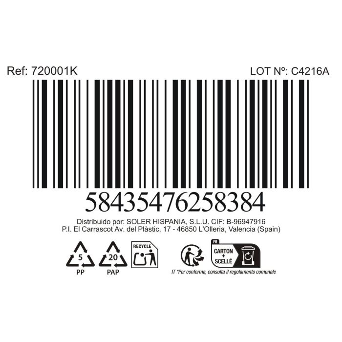 La Mediterranea Bol Aperitivo Japonés 11x6 cm Surtido 6 Decoraciones (36 Unidades) 14