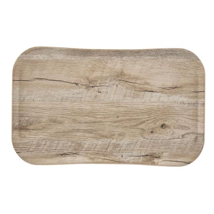 CAMBRO - VTC3253T-F86 - Bandejas Century. Imitación madera - 32,5 x 53 cm - Poliéster Roble claro - Venta 1 unidad.