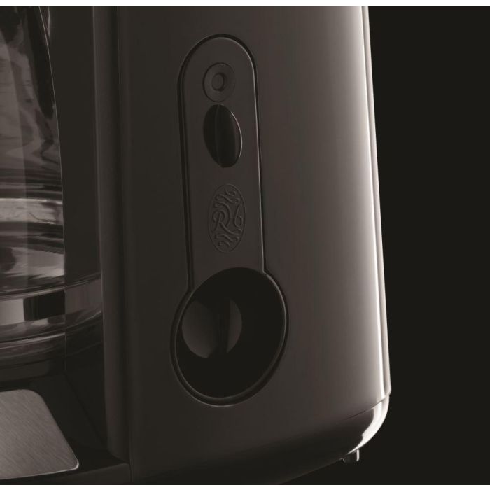Russell Hobbs 24010-56 Cafetera de Goteo Adventure, Jarra de Cristal 1.25L (10 Tazas), Tecnología WhirlTech, Color Negro 1