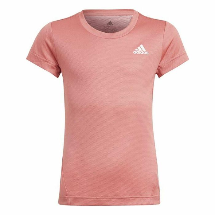 Camiseta de Manga Corta Infantil Adidas Aeroready Salmón 1