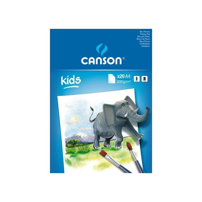 Bloc De Pintura Guarro-Canson Kids A4 20H 200G 5 unidades