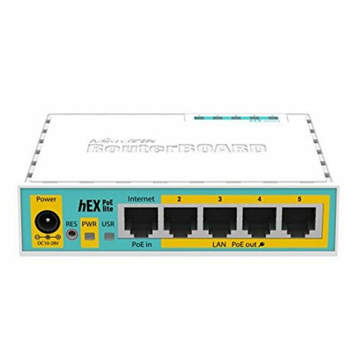 MIKROTIK hEX PoE lite Router Ethernet Rápido, PoE, 16MB Flash, 64MB RAM, Blanco 3 MIKROTIK hEX PoE lite Router Ethernet Rápido, PoE, 16MB Flash, 64MB RAM, Blanco 3