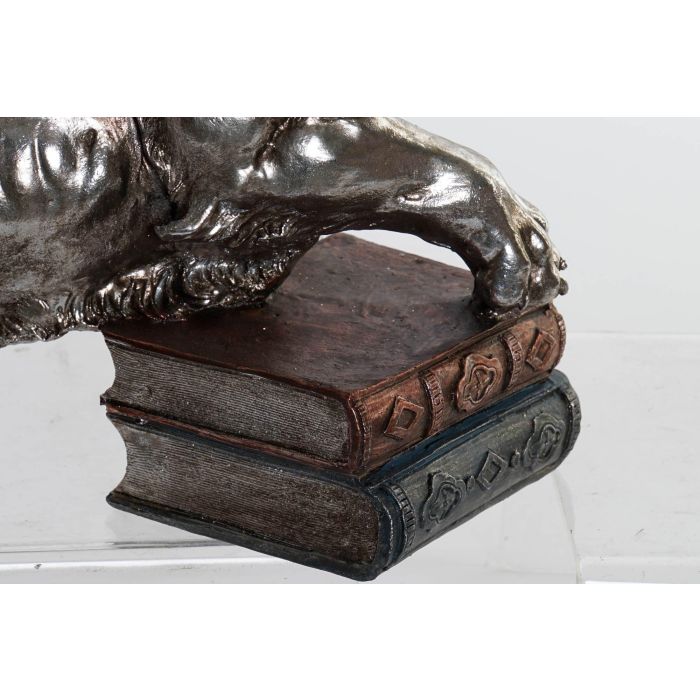 DKD Home Decor Figura León con Corona Plateado Resina Hecho a mano 42 x 45 x 25 cm 2 DKD Home Decor Figura León con Corona Plateado Resina Hecho a mano 42 x 45 x 25 cm 2