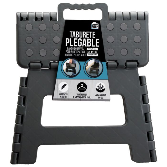 Je cherche une Idee Taburete Escalón Plegable 22Cm - Negro, Rojo, Gris 4