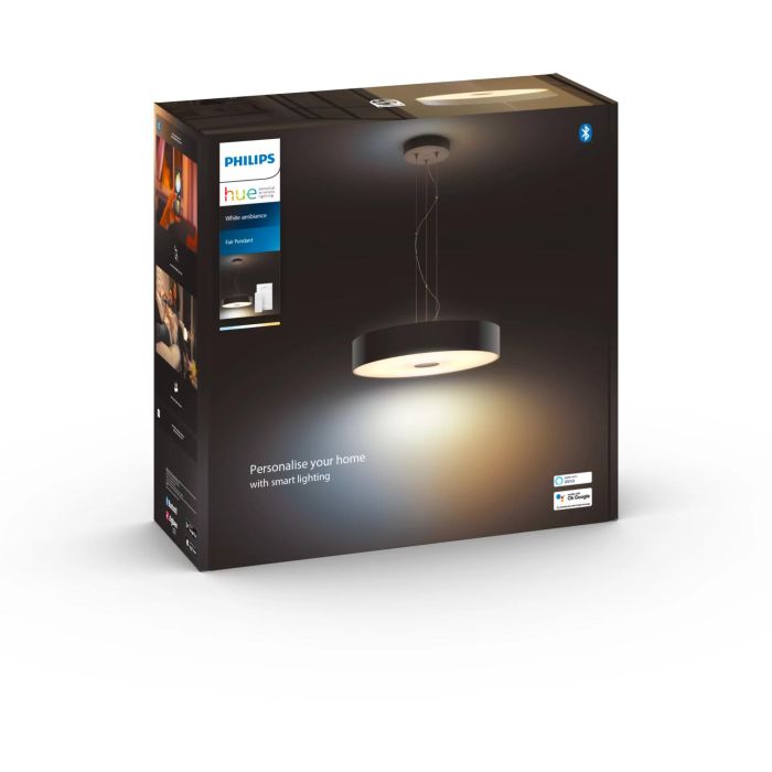 Philips Hue White Amb. Fair Pendelleuchte schwarz 3000lm DS 2
