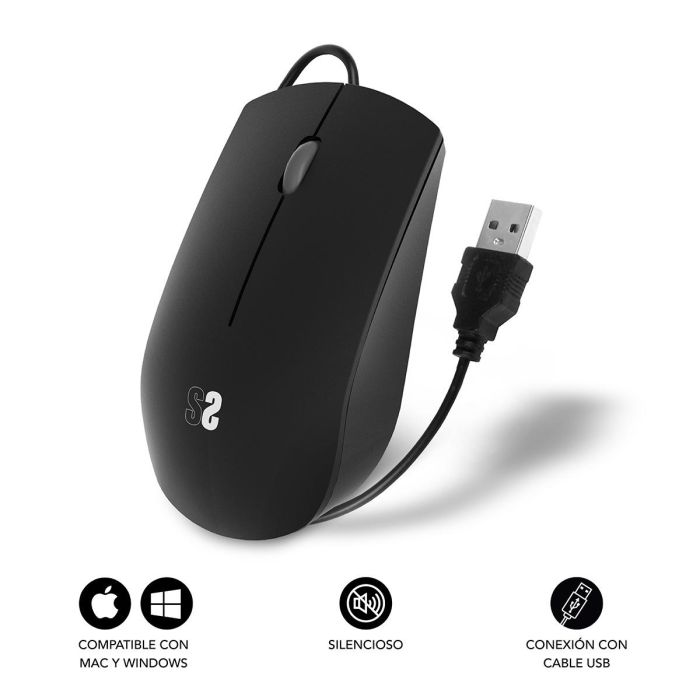 Subblim Silent Business Mouse Usb 1200 Dpi SUBMO-B2BS001 1