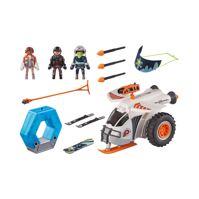 Playmobil Spy Team Planeador Nieve con Figuras y Portal de Hielo con Luces y Sonido 2