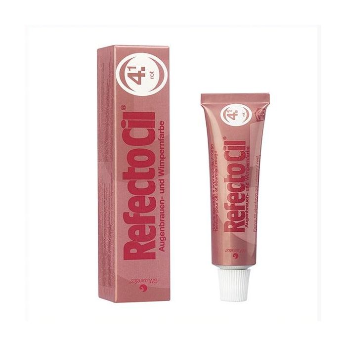 Refectocil #4.1 Tinte para Pestañas y Cejas Rojo 15ml - Color Duradero Resistente al Agua, Cubre Canas hasta 6 Semanas