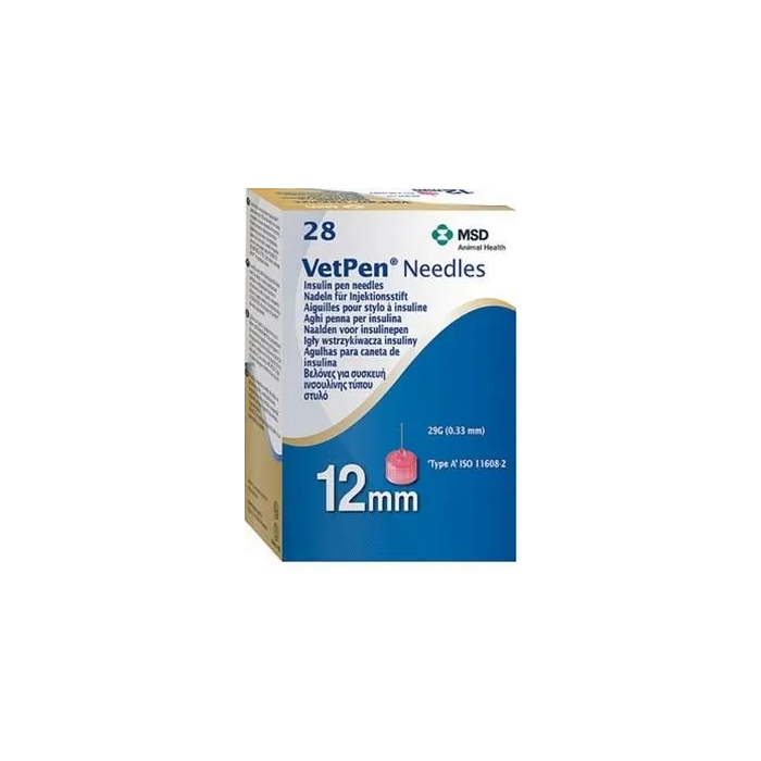 Caninsulin Agujas Vetpen 12 mm ultrafinas, 100 unidades