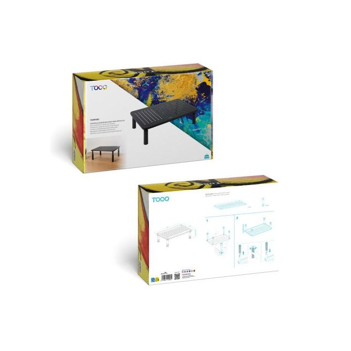 Tooq Soporte Elevador Multiusos TQMR086 para Monitor/Portátil, Negro, hasta 20kg 6