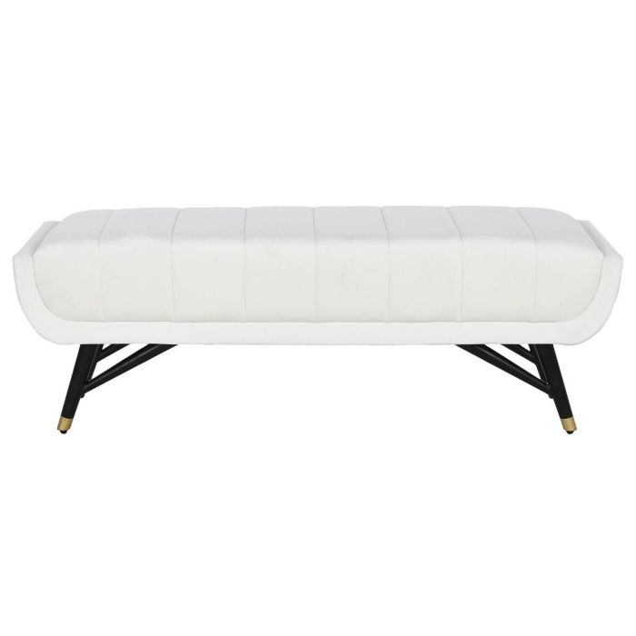 Banqueta Home ESPRIT Blanco Negro 120 x 40 x 42 cm 1