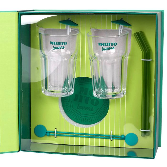 Cook Concept Caja-Libro Mojito 10 Piezas Vidrio/Cristal Máquina Colección Dolce Vita