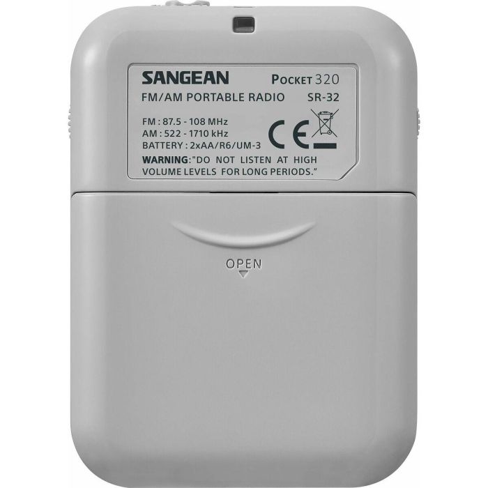 Radio Portátil Sangean SR-32 Blanco AM/FM 15 Radio Portátil Sangean SR-32 Blanco AM/FM 15