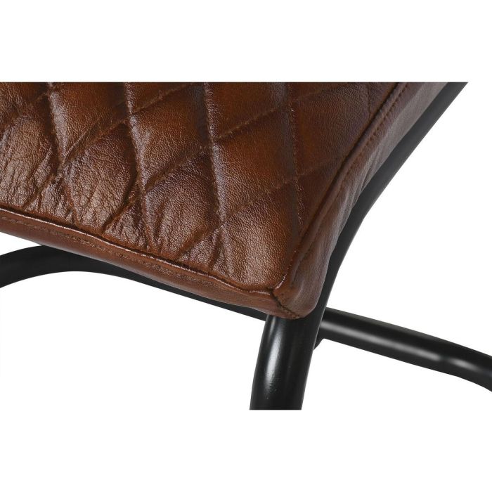 Silla Home ESPRIT Marrón Negro 47 x 50 x 88 cm 2 Silla Home ESPRIT Marrón Negro 47 x 50 x 88 cm 2