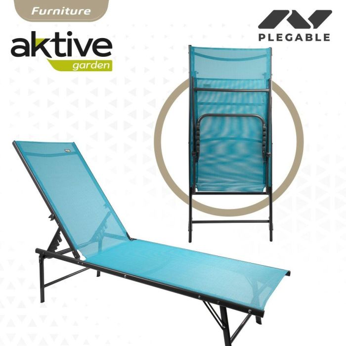 Hamaca Aktive Azul 180 x 35 x 49 cm (2 Unidades) 1 Hamaca Aktive Azul 180 x 35 x 49 cm (2 Unidades) 1