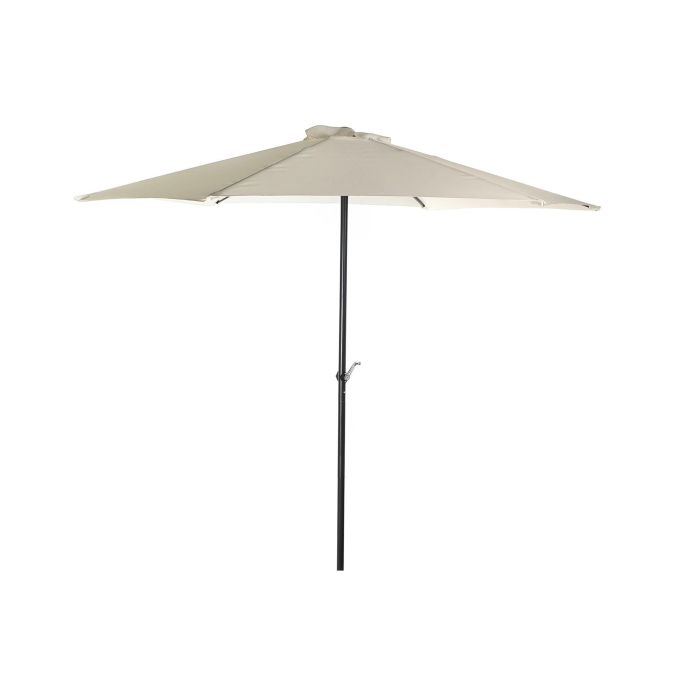 DKD Home Decor Parasol de Jardín y Terraza Inclinable 300x300 cm 250 cm Alto 6 Varillas Beige Gris Oscuro Acero Poliéster 180 gsm 2 DKD Home Decor Parasol de Jardín y Terraza Inclinable 300x300 cm 250 cm Alto 6 Varillas Beige Gris Oscuro Acero Poliéster 180 gsm 2