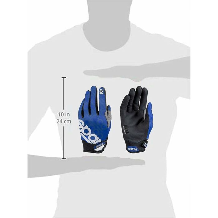 Guantes de Trabajo Sparco Meca III Nraz Azul 2 Guantes de Trabajo Sparco Meca III Nraz Azul 2
