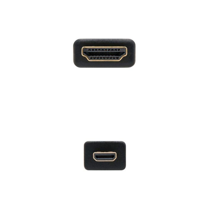 Cable HDMI a Micro HDMI NANOCABLE 10.15.3501 Negro 80 cm 2 Cable HDMI a Micro HDMI NANOCABLE 10.15.3501 Negro 80 cm 2