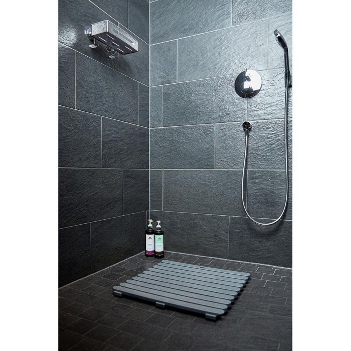 Tarima de baño in/outdoor 55x55cm gris 22947100 wenko 3