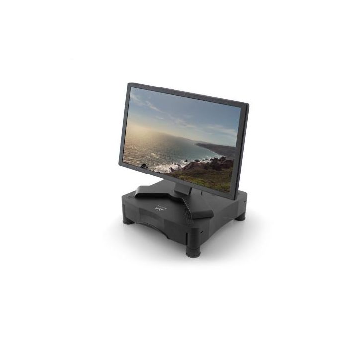 Ewent Ew1280 Elevador Soporte Monitor hasta 27 kg con Cajón A4 y Sistema de Cableado 1