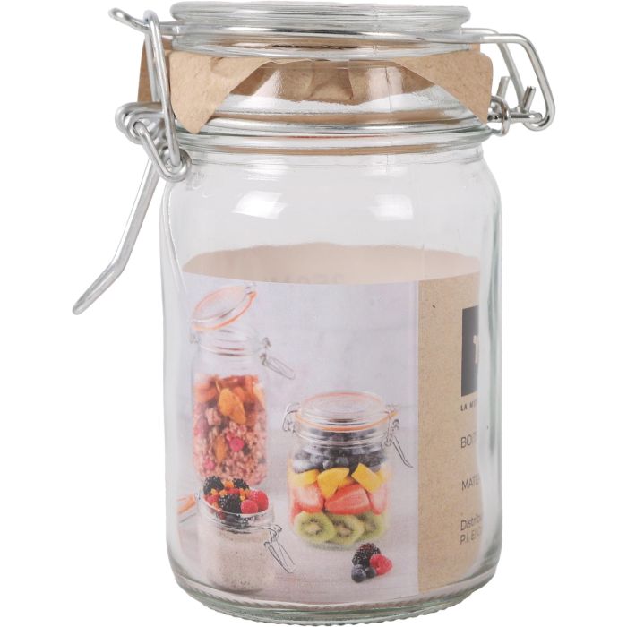 Tarro Hermético de Vidrio con Cierre Clip 250 ml - La Mediterranea (36 Unidades) 1 Tarro Hermético de Vidrio con Cierre Clip 250 ml - La Mediterranea (36 Unidades) 1