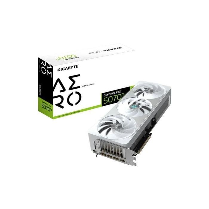 Tarjeta Gráfica Gigabyte GeForce RTX 5070Ti AERO OC 16G/ 16GB GDDR7 Tarjeta Gráfica Gigabyte GeForce RTX 5070Ti AERO OC 16G/ 16GB GDDR7
