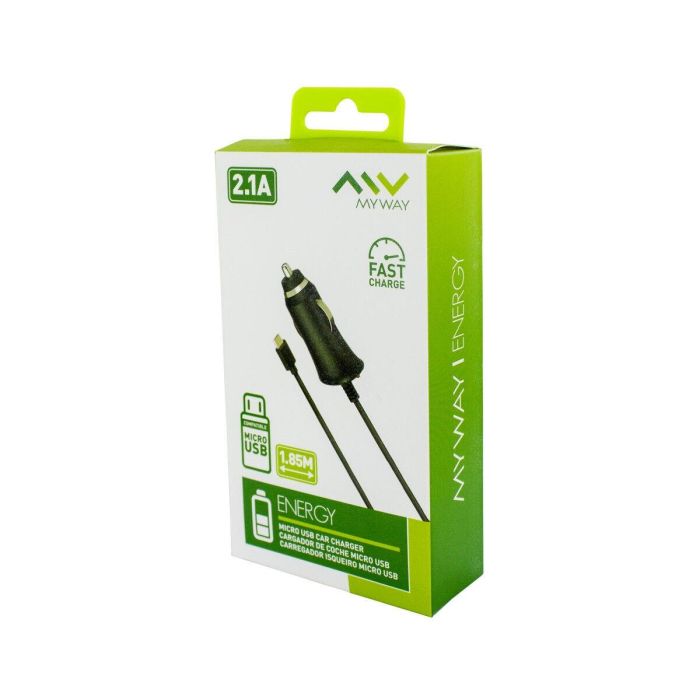 Cargador de Coche MYWAY 9901011/ 1xMicroUSB/ 2.1A 3 Cargador de Coche MYWAY 9901011/ 1xMicroUSB/ 2.1A 3