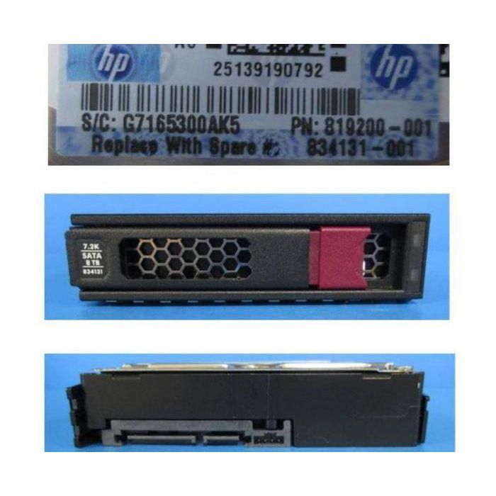 Hewlett Packard Enterprise 8TB, 3.5", SATA III, 7.2K RPM, MDL, LFF, LP, 512e 1 Hewlett Packard Enterprise 8TB, 3.5", SATA III, 7.2K RPM, MDL, LFF, LP, 512e 1