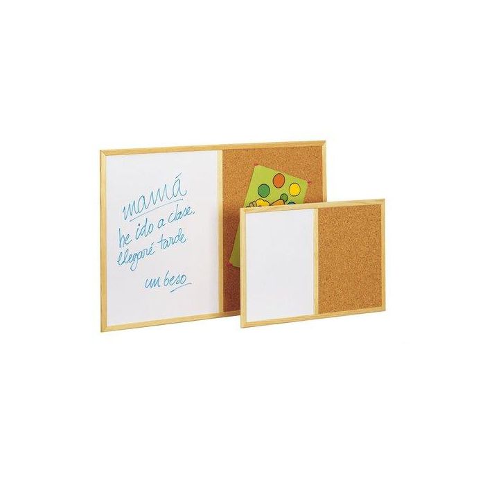 Pizarra Mitad Corcho Mitad Blanca 60X90