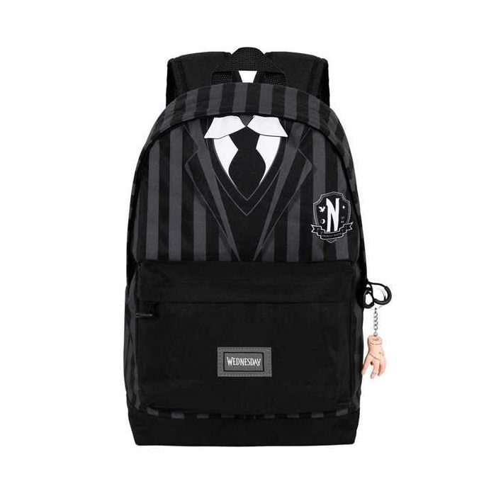 Karactermania Wednesday Miércoles Uniform Mochila HS FAN 2.0, Negro 44x31x18 cm 1