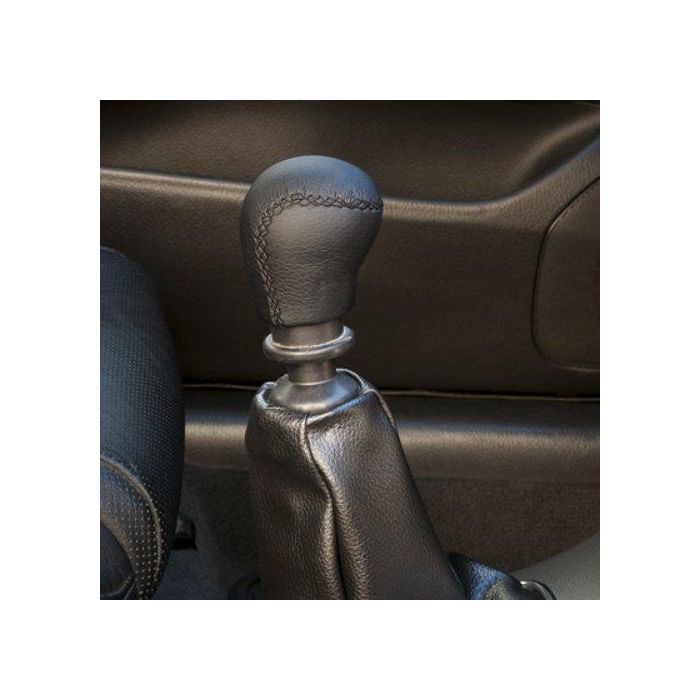 Abc Pomos Pomo Class Corto Negro Gatillo CS10 POM30146 Aluminio PU Simil Piel 30 mm