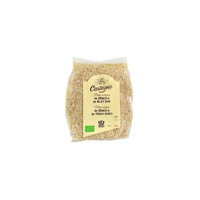 CASTAGNO Semillitas de Trigo Duro ECO 500g - Pasta Alimenticia Ecológica de Sémola de Trigo