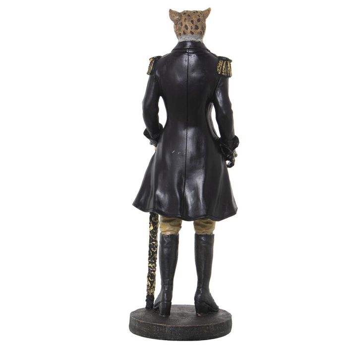 Figura Decorativa Alexandra House Living Negro Plástico Leopardo Traje 15 x 17 x 42 cm 5