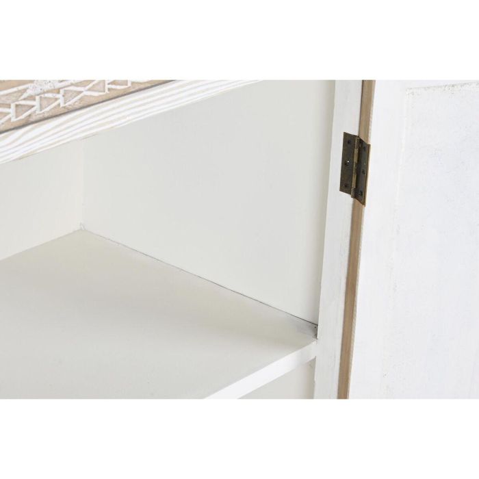DKD Home Decor Armario Boho Abeto y Cristal, 4 Puertas, 2 Cajones, 2 Estanterías, Natural Blanco, 180x80x42 cm 3 DKD Home Decor Armario Boho Abeto y Cristal, 4 Puertas, 2 Cajones, 2 Estanterías, Natural Blanco, 180x80x42 cm 3