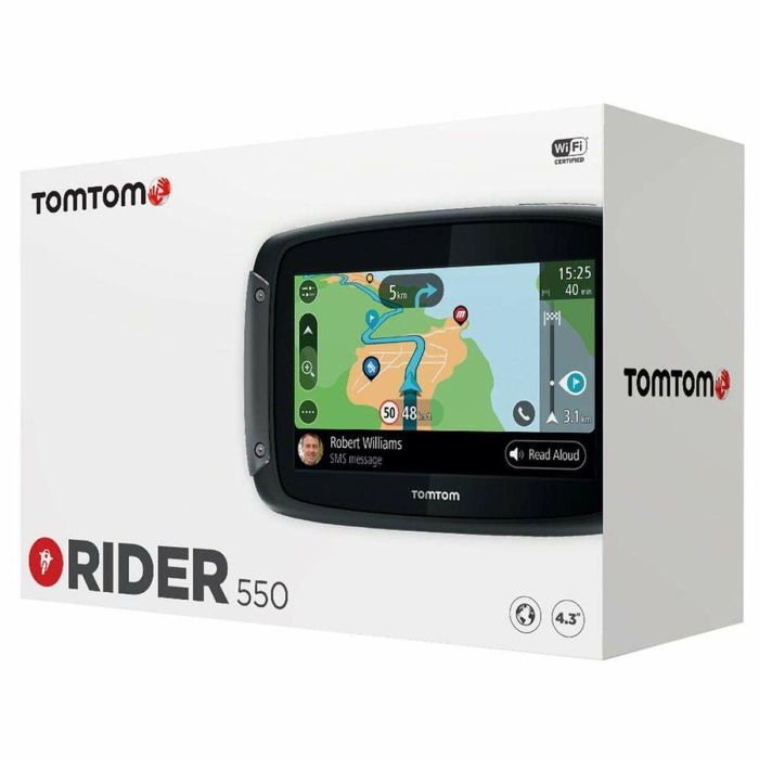 TomTom TTRID550PRE GPS Moto RIDER 550 Premium Pack, Pantalla 4.3", Mapa Mundial, TomTom Traffic, Alertas Peligro, Manos Libres 37