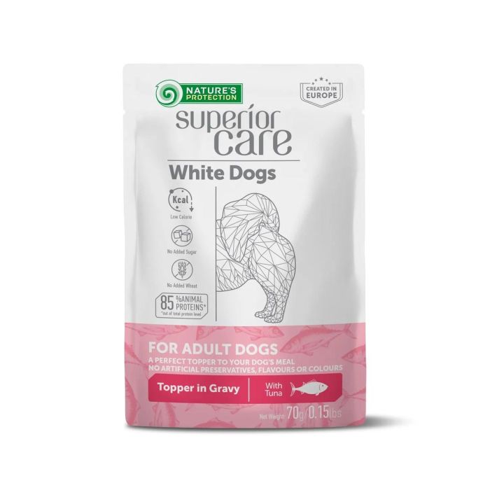 Nature's Protection Sc Topper White Dogs Adult Atun 24x70 gr