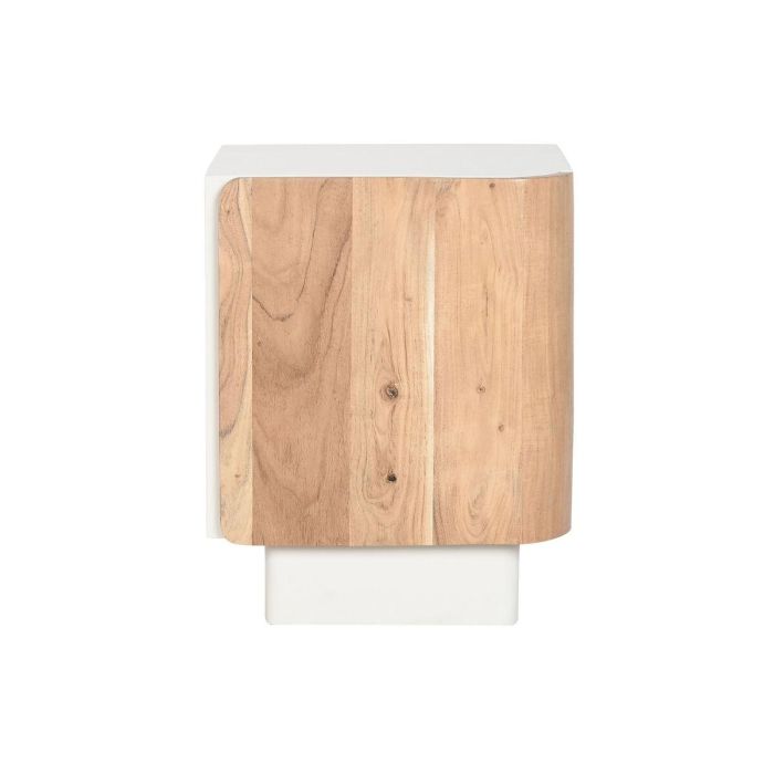 Mesita De Noche Scandi DKD Home Decor Natural Blanco 35 x 50 x 40 cm 1 Mesita De Noche Scandi DKD Home Decor Natural Blanco 35 x 50 x 40 cm 1