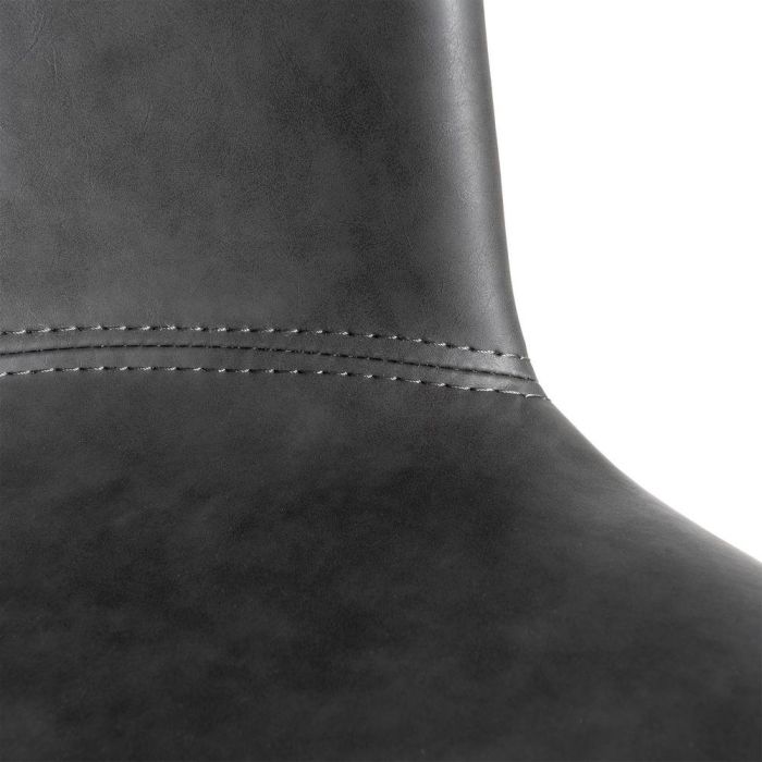 Silla Negro Metal / Simil Piel 53 X 51,50 X 76 cm