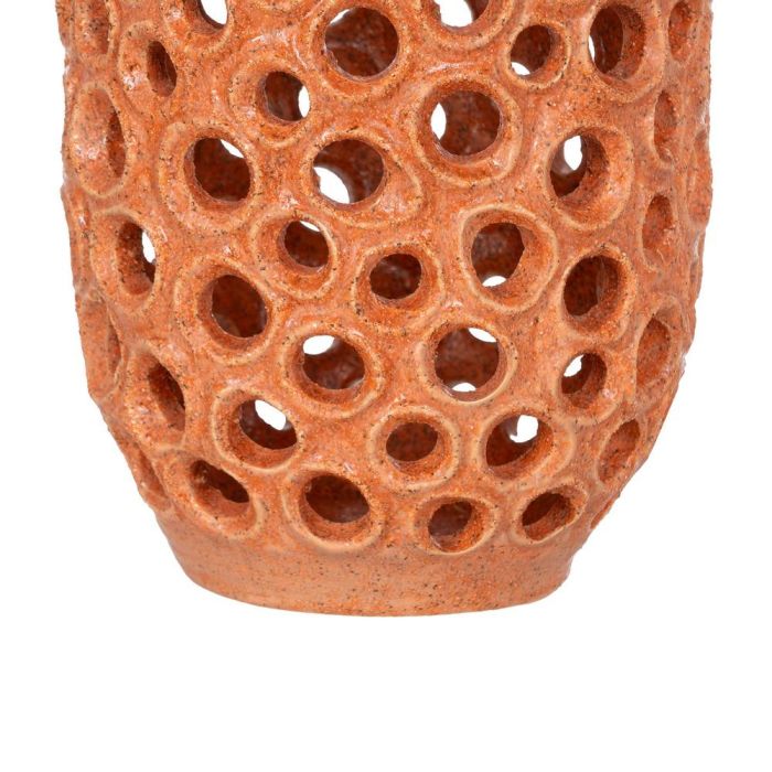 Jarrón Naranja Cerámica Decoración 20 X 20 X 32 cm