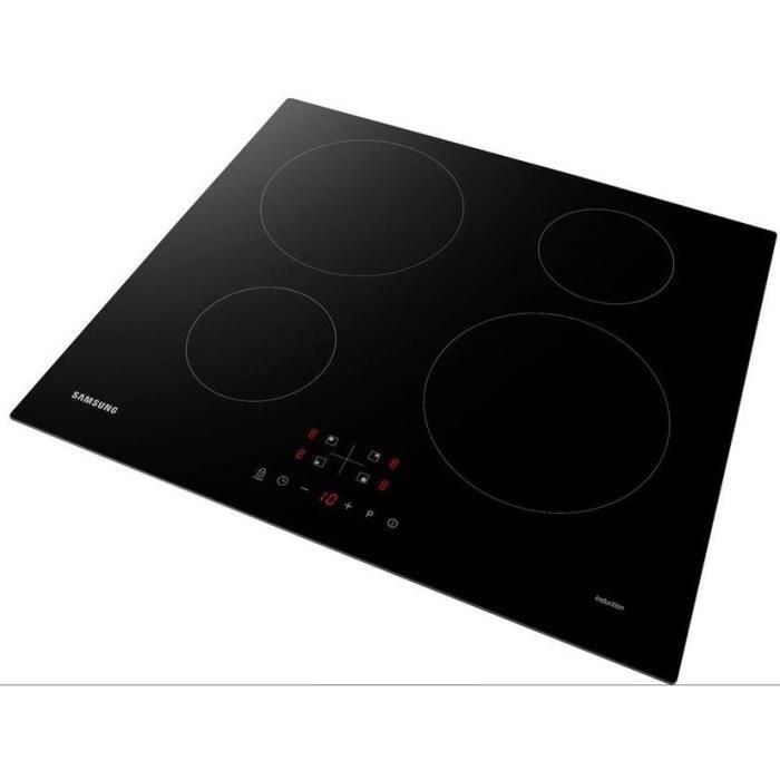 SAMSUNG NZ64M3NM1BB / UR Placa de inducción - 4 zonas - 7200 W - L59 x D57 cm - Revestimiento de vidrio - Negro 1 SAMSUNG NZ64M3NM1BB / UR Placa de inducción - 4 zonas - 7200 W - L59 x D57 cm - Revestimiento de vidrio - Negro 1