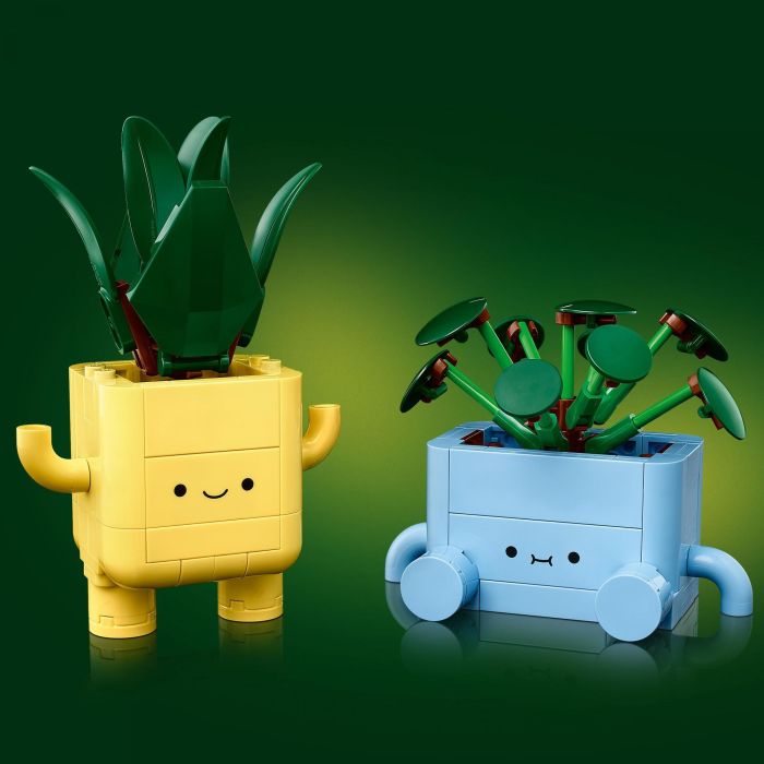 LEGO 10349 Botanicals Plantas Felices Set de Construcción - Drácena y Pilea con Macetas Intercambiables para Decoración 5