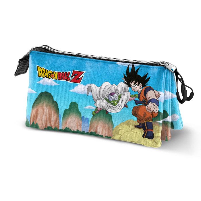 Estuche Portatodo Triple Goku Piccolo Dragon Ball Azul Estuche Portatodo Triple Goku Piccolo Dragon Ball Azul