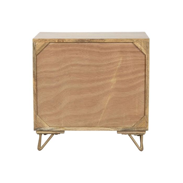 Mesita De Noche Colonial DKD Home Decor Natural Dorado 40 x 50 x 50 cm 8 Mesita De Noche Colonial DKD Home Decor Natural Dorado 40 x 50 x 50 cm 8